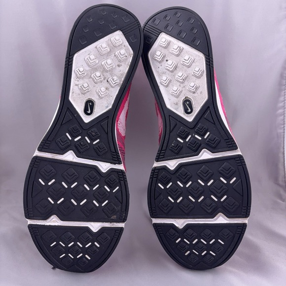 Nike Flyknit Trainer Mens Size 13 Pink White Running Shoes 532984-611 - Picture 8 of 10